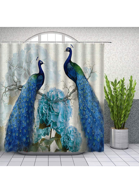 Rideau de Douche Paon (L180cm x H200cm)