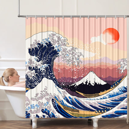 Rideau de Douche Vague de Kanagawa (L180cm x H200cm)