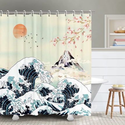 Rideau de Douche Vague de Kanagawa (L180cm x H200cm)
