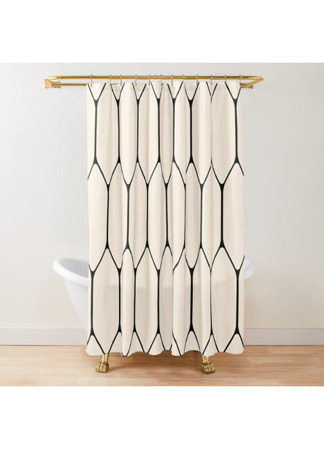 Rideau de Douche motif Geometrique (L180cm x H200cm)