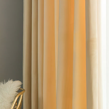 Rideaux Velours Jaune