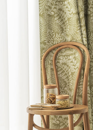 Vert motifs blanc