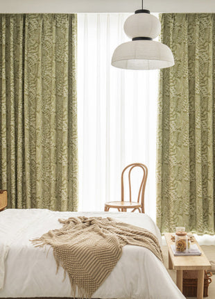 Vert motifs blanc